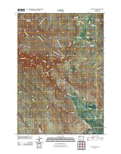 Keating NW 2011 topographic map thumbnail