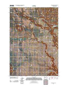 Hehe Butte 2011 topographic map thumbnail