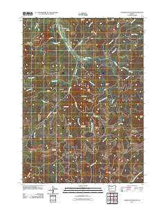 Harness Mountain 2011 topographic map thumbnail