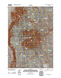Juniper Mountain 2011 topographic map thumbnail
