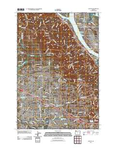 Linnton 2011 topographic map thumbnail