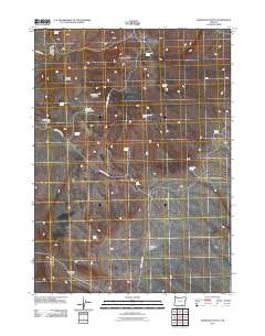 Mahogany Butte 2011 topographic map thumbnail