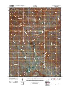 Mahogany Gap 2011 topographic map thumbnail