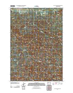 Mill City South 2011 topographic map thumbnail