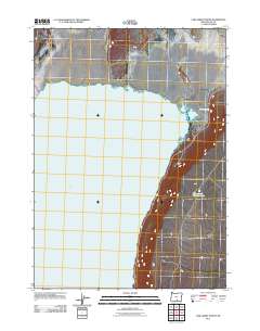 Lake Abert North 2011 topographic map thumbnail