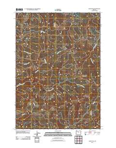 Ivers Peak 2011 topographic map thumbnail