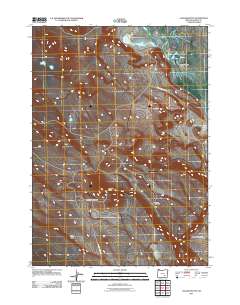 Jackass Butte 2011 topographic map thumbnail