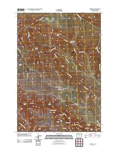 Hardman 2011 topographic map thumbnail