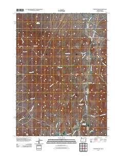 Parsnip Peak 2011 topographic map thumbnail
