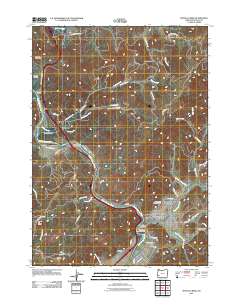 Myrtle Creek 2011 topographic map thumbnail