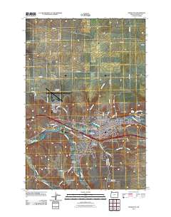 Pendleton 2011 topographic map thumbnail