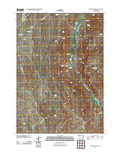 Petes Mountain 2011 topographic map thumbnail