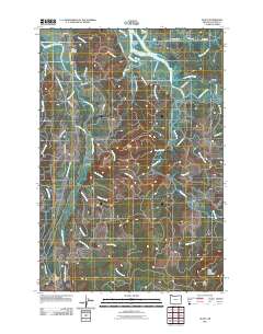 Olney 2011 topographic map thumbnail