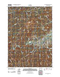 Nickel Mountain 2011 topographic map thumbnail
