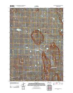 Moonlight Butte 2011 topographic map thumbnail