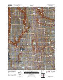 Orejana Canyon 2011 topographic map thumbnail