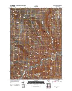 Service Creek 2011 topographic map thumbnail