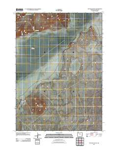 Mustang Butte 2011 topographic map thumbnail