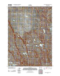 Tired Horse Butte 2011 topographic map thumbnail