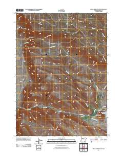 Skull Creek Butte 2011 topographic map thumbnail