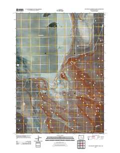 Southeast Harney Lake 2011 topographic map thumbnail