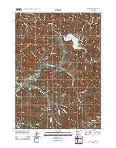 Starvout Creek 2011 topographic map thumbnail