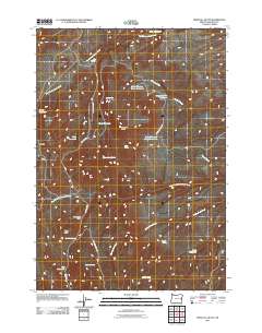Westfall Butte 2011 topographic map thumbnail
