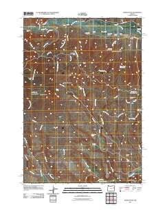 Wendt Butte 2011 topographic map thumbnail
