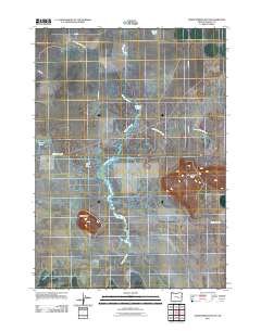 Warm Springs Butte 2011 topographic map thumbnail