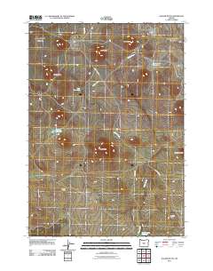 Walker Butte 2011 topographic map thumbnail