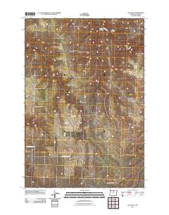 Igo Butte 2011 topographic map thumbnail