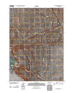 Roaring Springs 2011 topographic map thumbnail