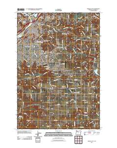 Oregon City 2011 topographic map thumbnail