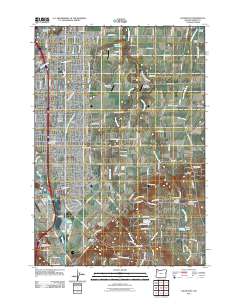 Salem East 2011 topographic map thumbnail