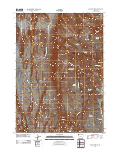 Ryegrass Butte 2011 topographic map thumbnail