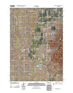 Powell Butte 2011 topographic map thumbnail