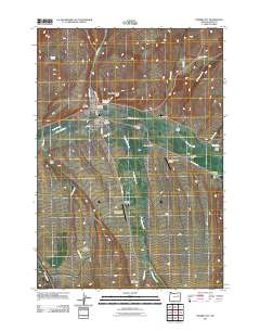Prairie City 2011 topographic map thumbnail