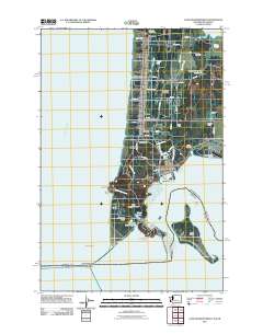 Cape Disappointment 2011 topographic map thumbnail