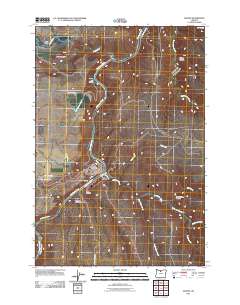 Maupin 2011 topographic map thumbnail