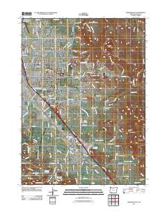 Medford East 2011 topographic map thumbnail