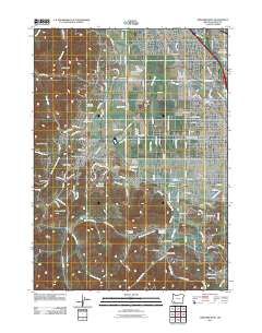 Medford West 2011 topographic map thumbnail