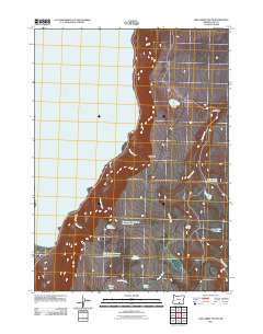Lake Abert South 2011 topographic map thumbnail