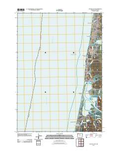 Lincoln City 2011 topographic map thumbnail
