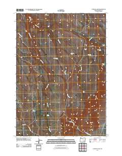 Comegys Lake 2011 topographic map thumbnail