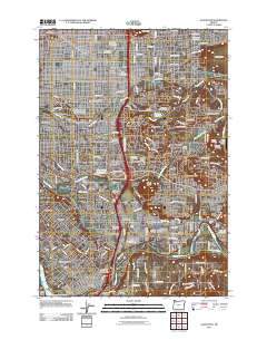 Gladstone 2011 topographic map preview
