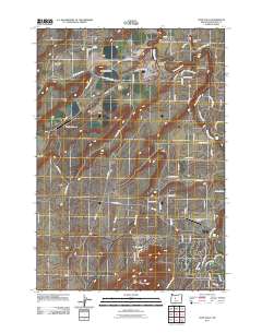 Cline Falls 2011 topographic map thumbnail