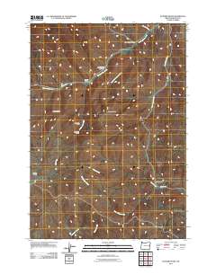 De Bord Peaks 2011 topographic map thumbnail