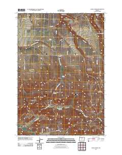 Fossil North 2011 topographic map thumbnail