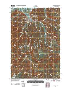 Clatskanie 2011 topographic map thumbnail
