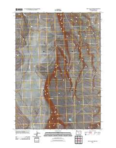 Dry Valley Rim 2011 topographic map thumbnail